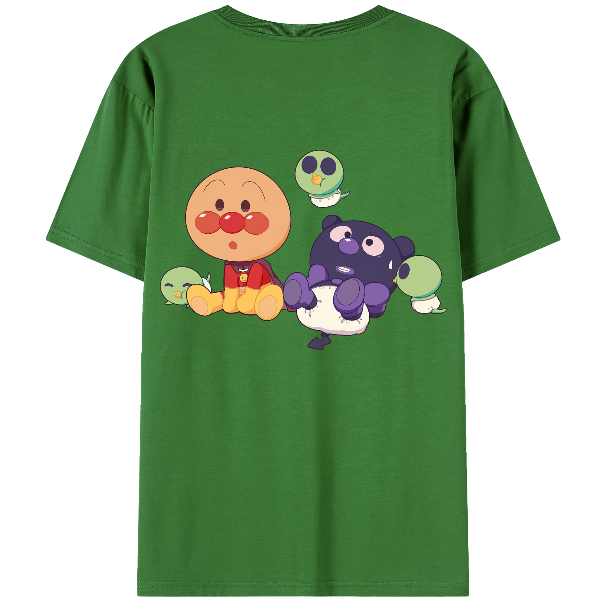 アンパンマン Anpanman レディース半袖Tシャツ(バックプリント)